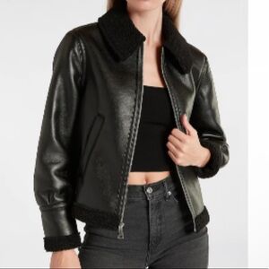 Express faux leather jacket
